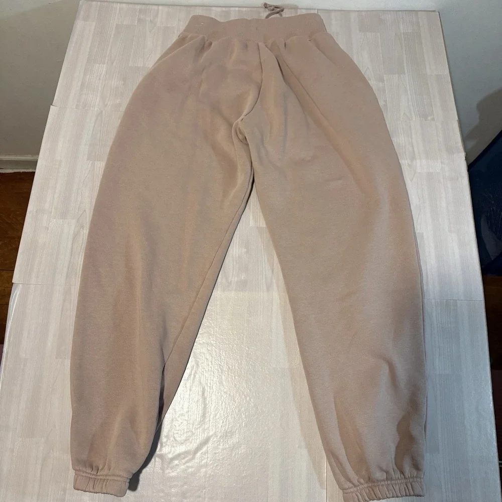Nike Sportswear Phoenix Fleece Sweatpants Women's Size XS Beige Oversized